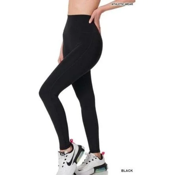 Athletic high waisted full length leggings