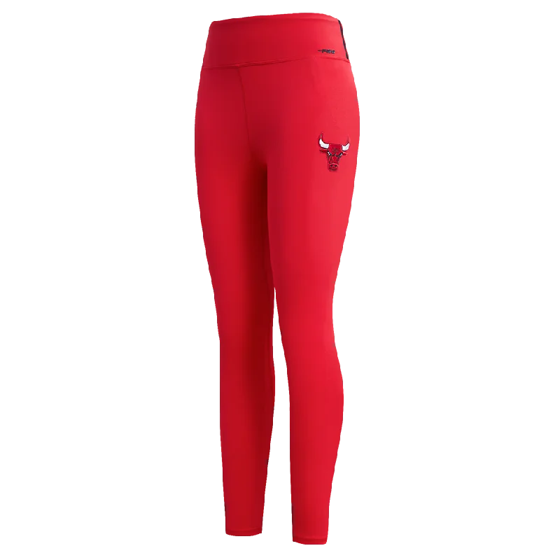 NBA CHICAGO BULLS SCRIPT TAIL WOMEN'S HW JERSEY LEGGING (RED) Fashionable Solid Color Tights NBA CHICAGO BULLS SCRIPT TAIL WOMEN'S HW JERSEY LEGGING (RED) Fashionable Solid Color Tights