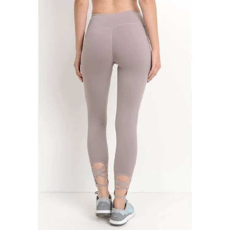 Criss-Cross Back Accent Leggings