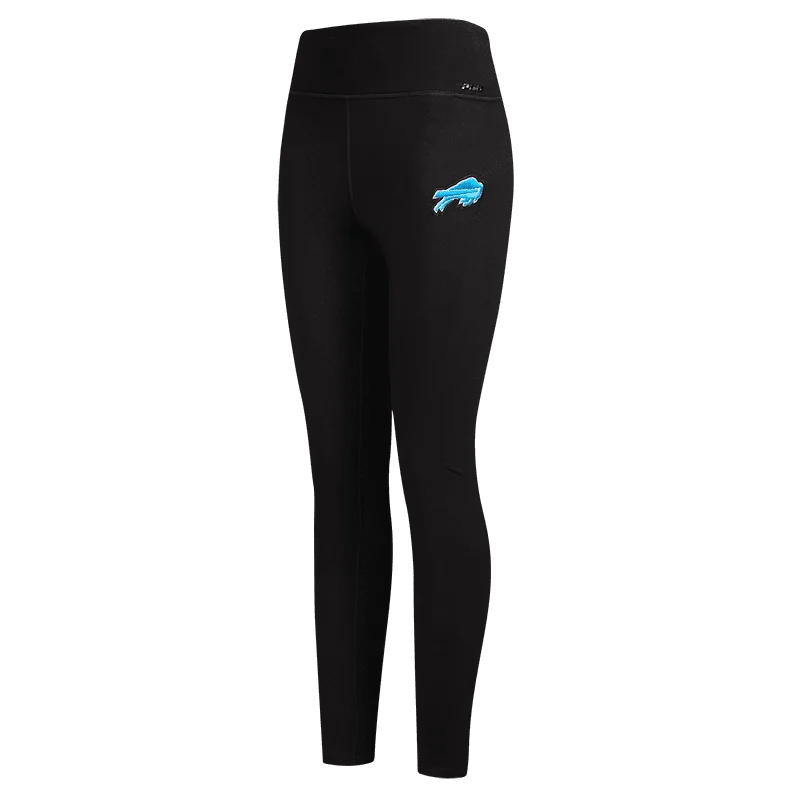 NFL BUFFALO BILLS WASHED NEON WOMEN'S JERSEY LEGGING (BLACK) Stylish Side-Stripe Leggings NFL BUFFALO BILLS WASHED NEON WOMEN'S JERSEY LEGGING (BLACK) Stylish Side-Stripe Leggings