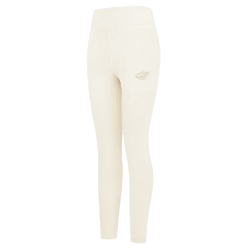 NHL MINNESOTA WILD NEUTRAL WOMEN'S JERSEY LEGGING (EGGSHELL) Stylish Colorful Activewear Leggings NHL MINNESOTA WILD NEUTRAL WOMEN'S JERSEY LEGGING (EGGSHELL) Stylish Colorful Activewear Leggings