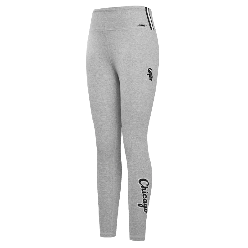 MLB CHICAGO WHITE SOX CLASSIC WOMEN'S JERSEY LEGGING (HEATHER GREY) Fashionable Quick-Dry Yoga Pants MLB CHICAGO WHITE SOX CLASSIC WOMEN'S JERSEY LEGGING (HEATHER GREY) Fashionable Quick-Dry Yoga Pants