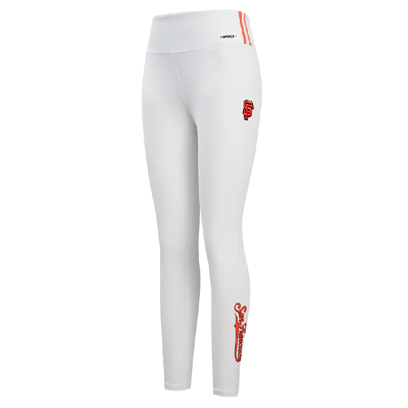 MLB SAN FRANCISCO GIANTS CLASSIC WOMEN'S JERSEY LEGGING (WHITE) Trendy Minimalist Leggings MLB SAN FRANCISCO GIANTS CLASSIC WOMEN'S JERSEY LEGGING (WHITE) Trendy Minimalist Leggings