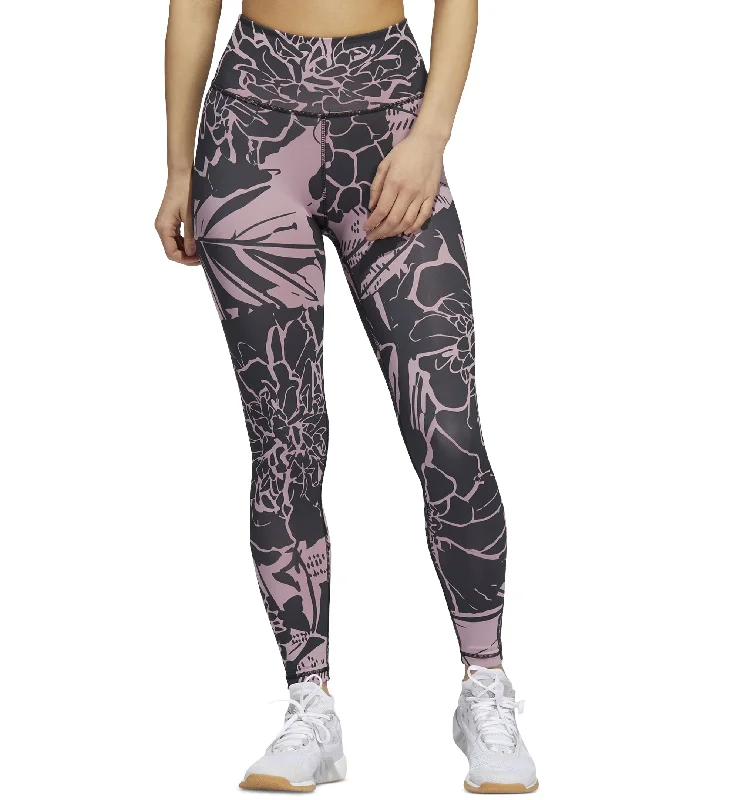 Adidas Womens Optime Flower Training 7/8 Leggings