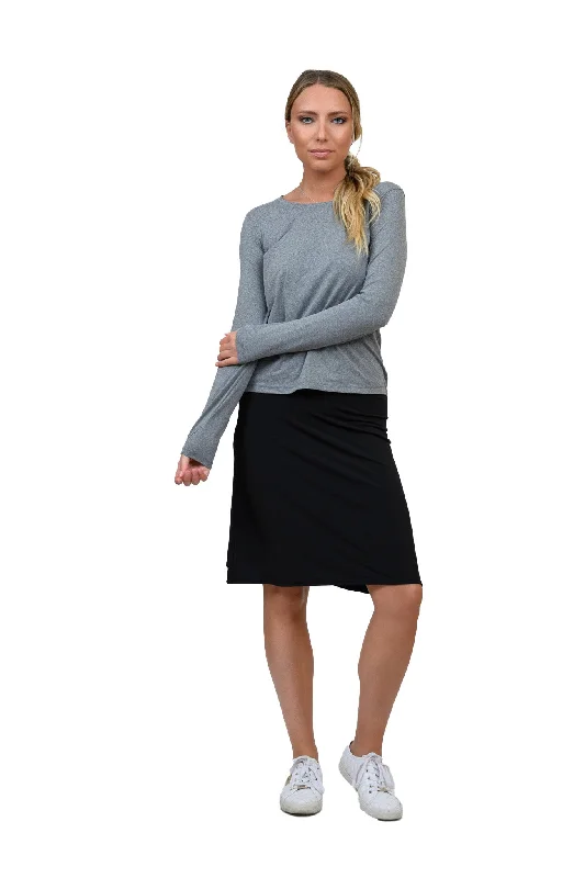 Ladies Active Skirt Knee Length (23 Inches) chiffon skirt airy