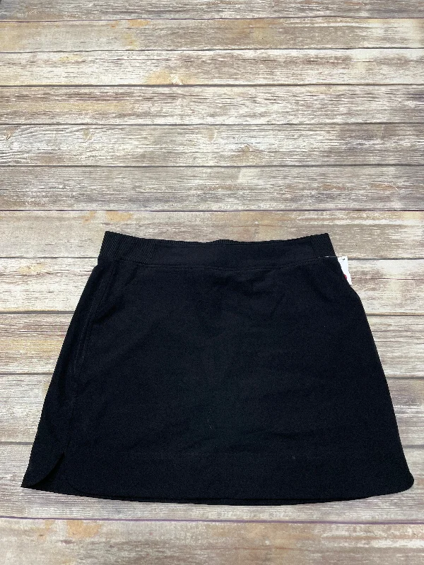 Athletic Skirt By 32 Degrees In Black, Size: L ribbed skirt waist