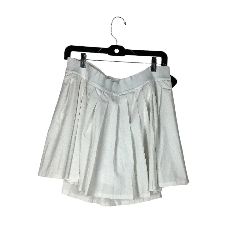 Athletic Skirt By All In Motion In White, Size: Xxl leather skirt modern