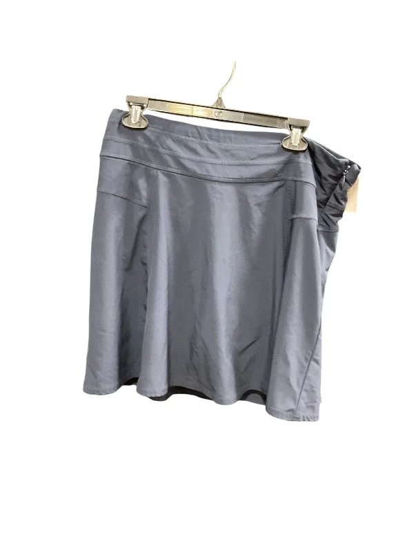 Athletic Skirt By Athleta In Navy, Size: 12 silk skirt luxurious