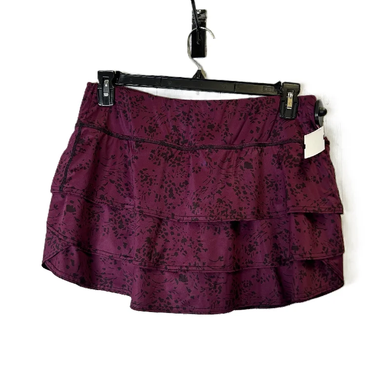 Athletic Skirt By Athleta In Purple, Size: L silk skirt lustrous