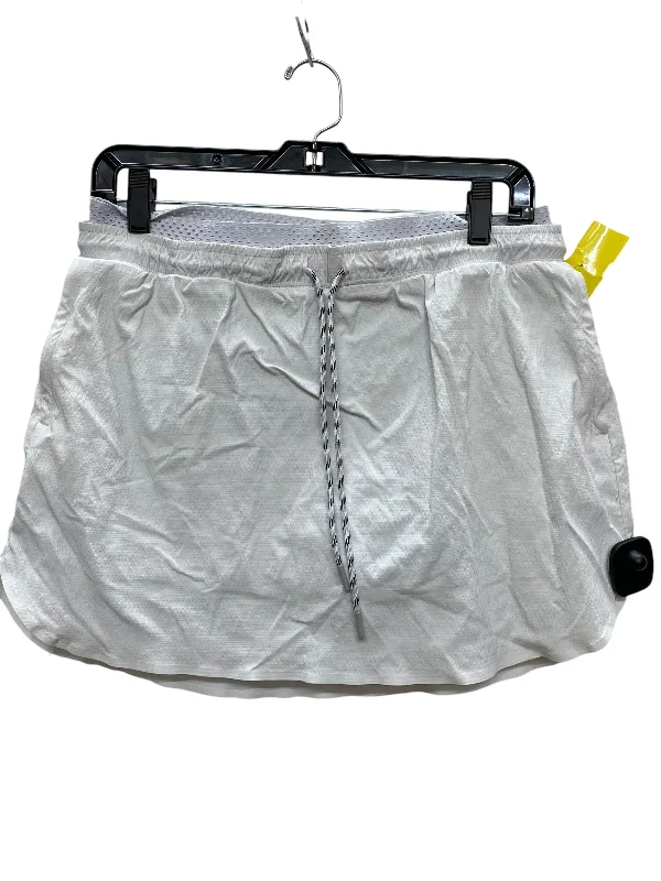 Athletic Skirt By Athleta In White, Size: L corduroy skirt textured