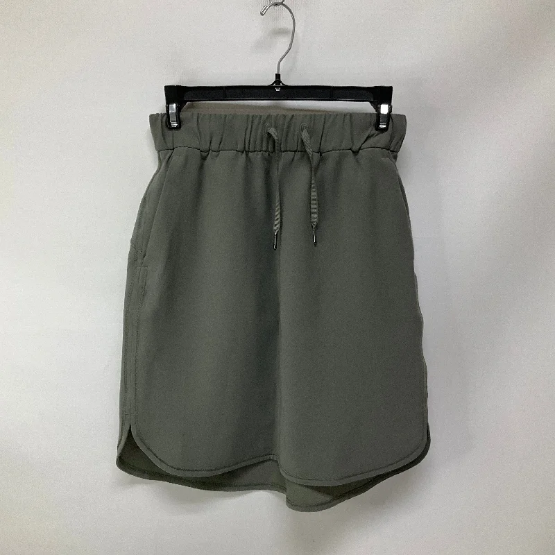 Athletic Skirt By Lululemon In Green, Size: 4 lightweight skirt design