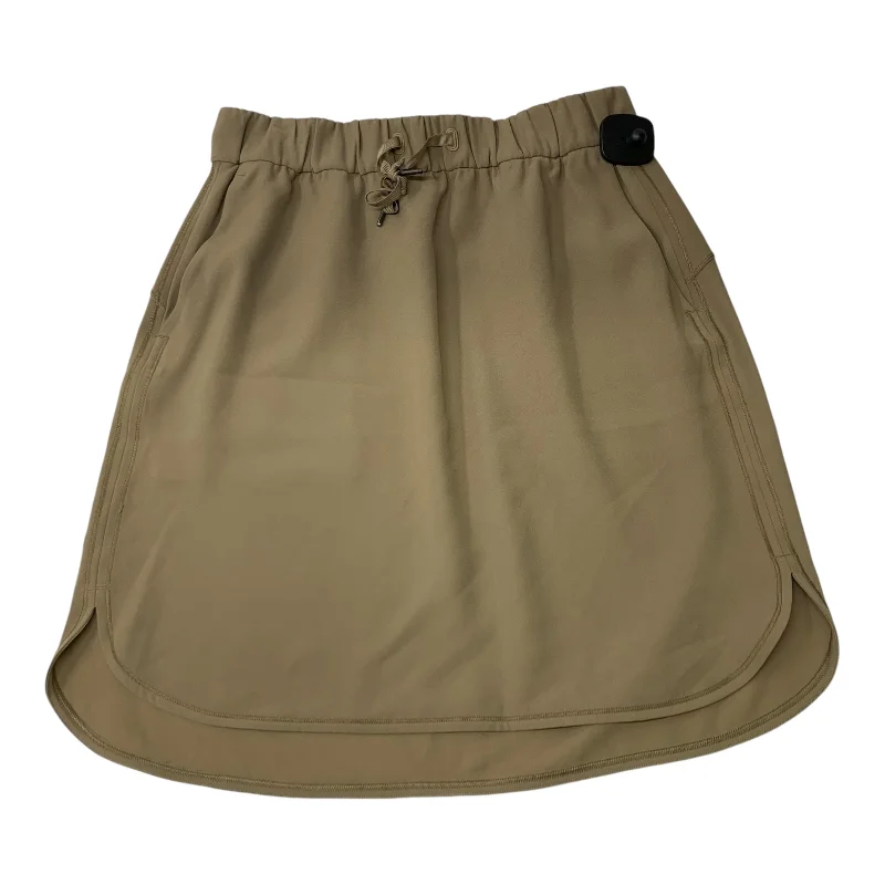 Athletic Skirt By Lululemon In Tan, Size: M wool skirt thick