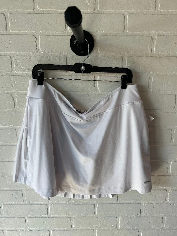 Athletic Skirt By Slazenger In White, Size: 14 corduroy skirt cozy