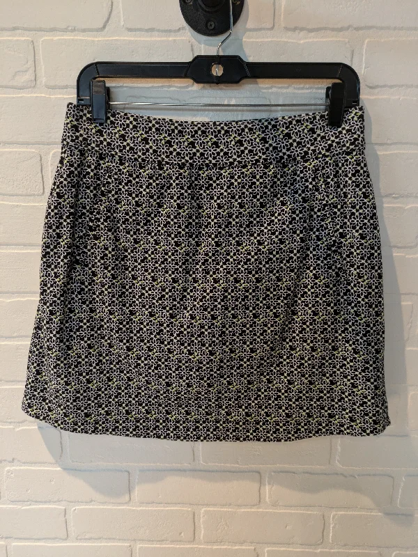 Athletic Skirt By Talbots In Black & Green, Size: 8petite leather skirt sleek