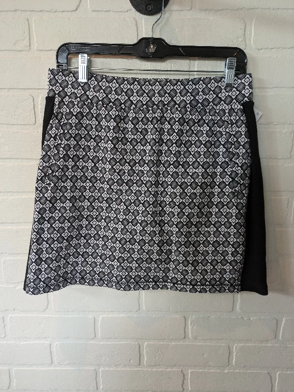Athletic Skirt By Talbots In Black & White, Size: 8petite wrap skirt elegant
