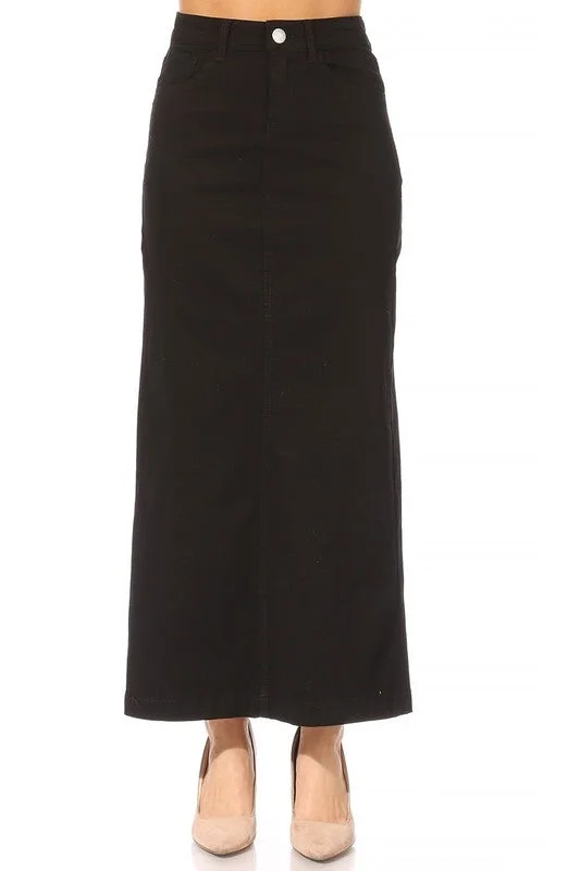 Aurielle Maxi Black Skirt