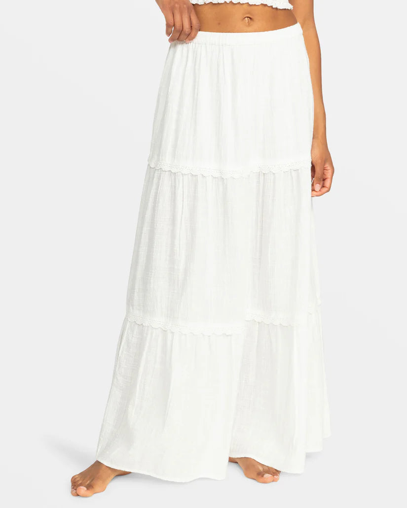 Roxy BEACHSIDE MAXI SKIRT velvet skirt sumptuous