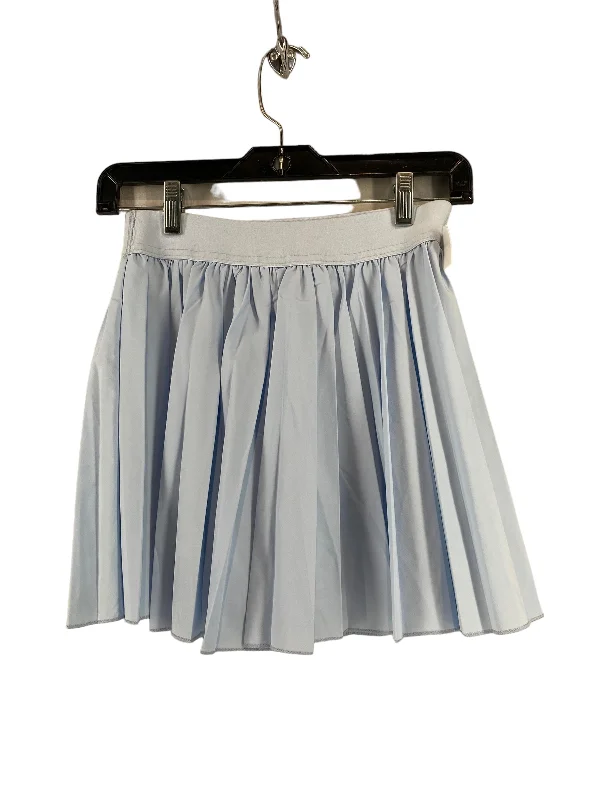 Blue Athletic Skirt Mable, Size M linen skirt light