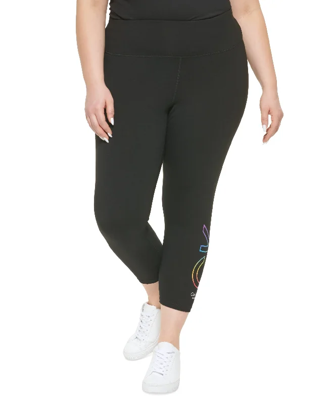 Calvin Klein Performance Plus Size Pride Ombre Logo 7/8 Leggings