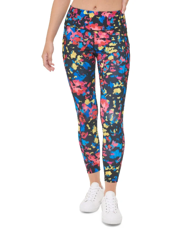 Calvin Klein Womens Printed High-Waist 7/8 Leggings