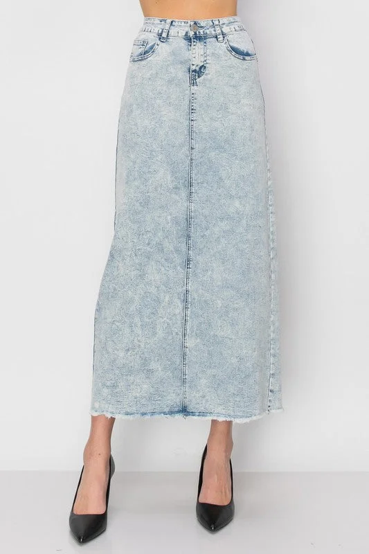 Camila Maxi Denim Skirt