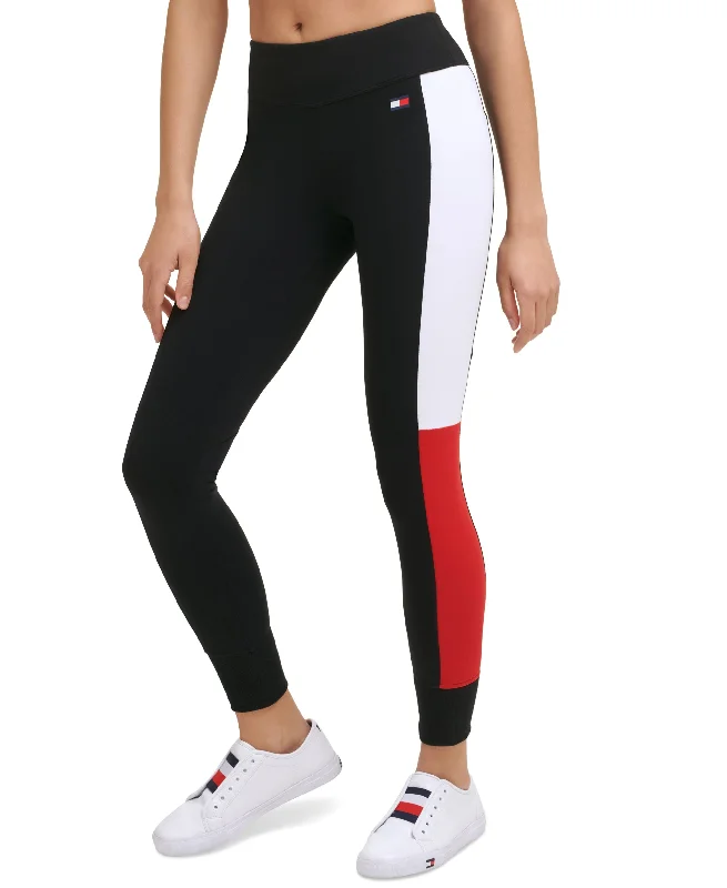 Colorblocked Logo Full Length Leggings