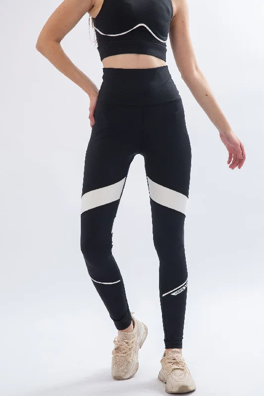 Piping Color Block Leggings (20959) - Fit Freak