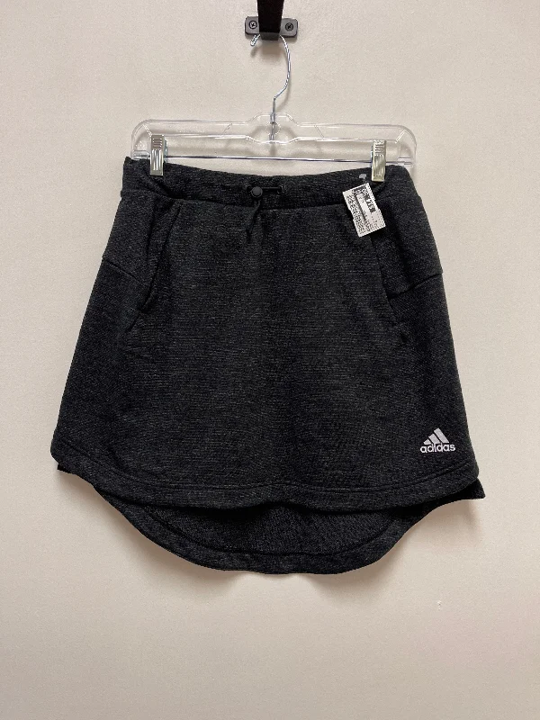 Grey Athletic Skirt Adidas, Size S silk skirt sleek
