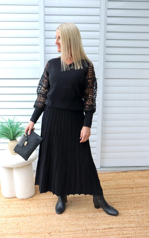 Margo Knit Maxi Skirt cashmere skirt fine