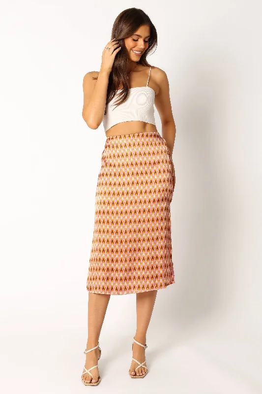 Marley Midi Skirt - Mocha