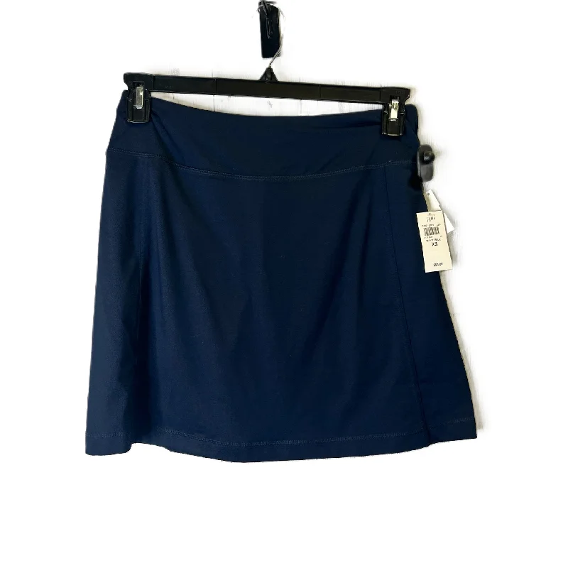 Navy Athletic Skirt By J. Jill, Size: Xs linen skirt natural