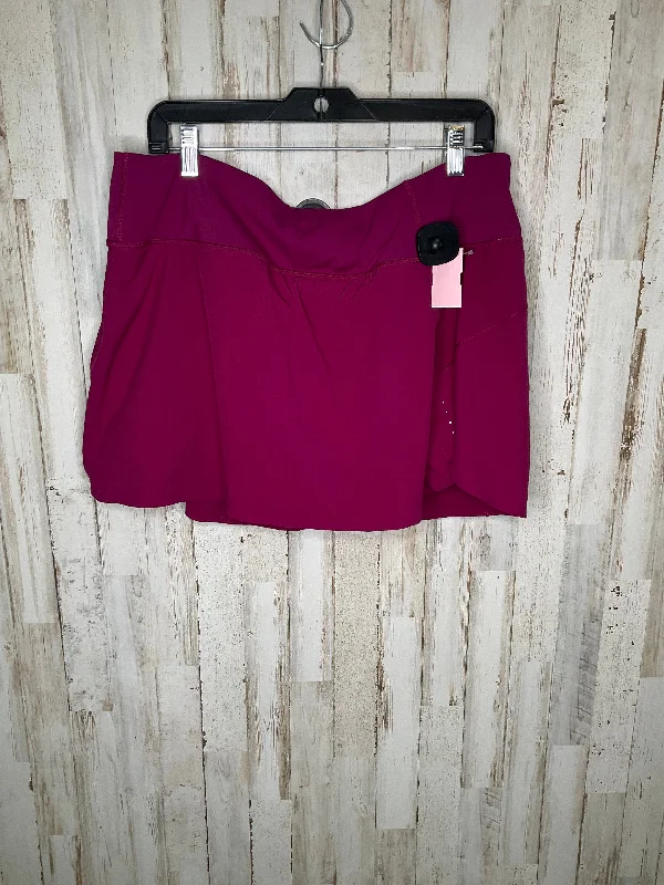 Purple Athletic Skirt Athleta, Size Xl asymmetrical skirt cut