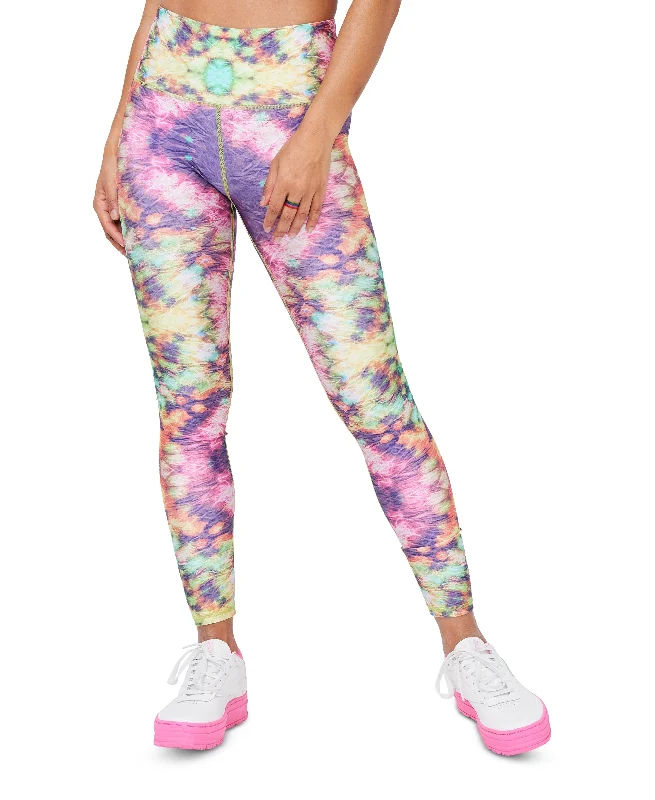 Terez Womens Tie Dyed High Rise Full Length Leggings