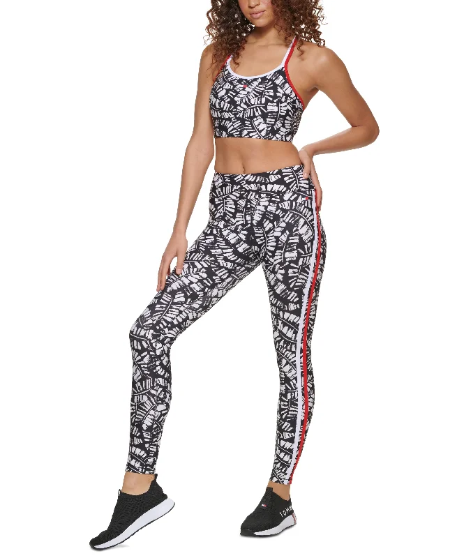 Tommy Hilfiger Sport Palm Print High Rise Compression Leggings