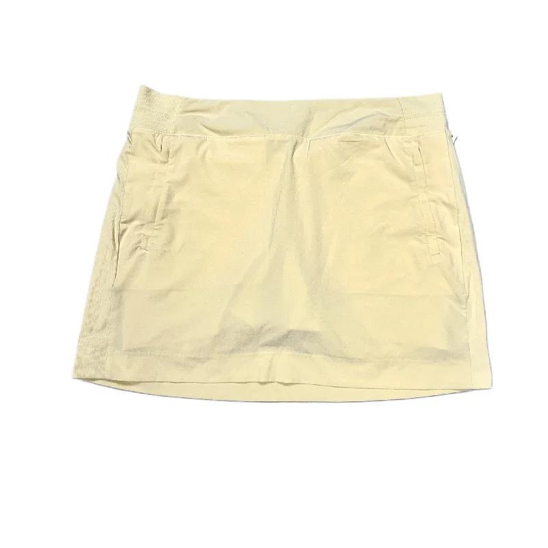 Yellow Athletic Skirt By Athleta, Size: Xl cashmere skirt rich