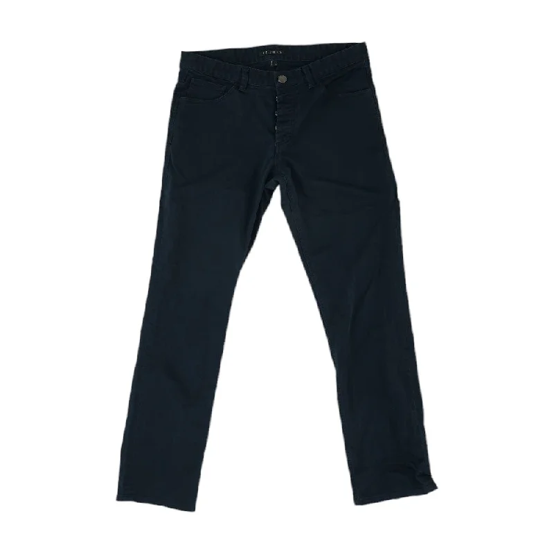Black Solid Jeans Stylish Paperbag Waist Denim