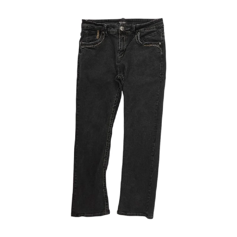 Black Solid Jeans Comfortable Stretch Fit Jeans