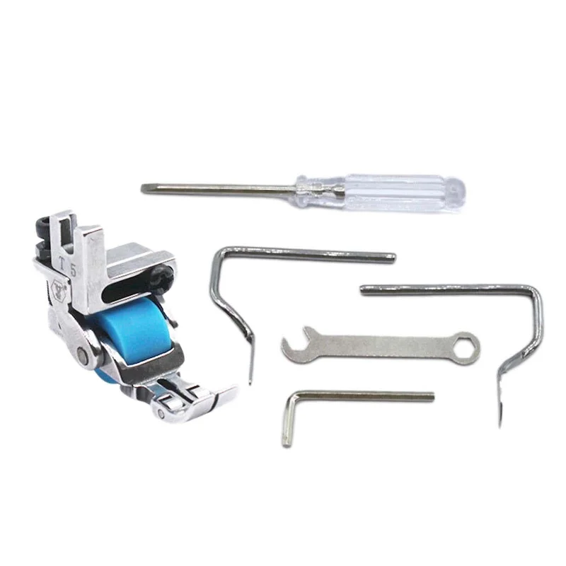 Maxbell Industrial Sewing Machine Presser Foot 5 in 1 for Thick Fabric Chiffon Jeans Rubber Wheel Trendy Plus Size Jeans Maxbell Industrial Sewing Machine Presser Foot 5 in 1 for Thick Fabric Chiffon Jeans Rubber Wheel Trendy Plus Size Jeans