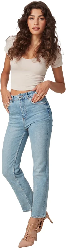 Denver High Rise Straight Jeans - Women's|-|Jean droit à taille haute Denver - Femme Trendy Classic Fit Jeans Denver High Rise Straight Jeans - Women's|-|Jean droit à taille haute Denver - Femme Trendy Classic Fit Jeans