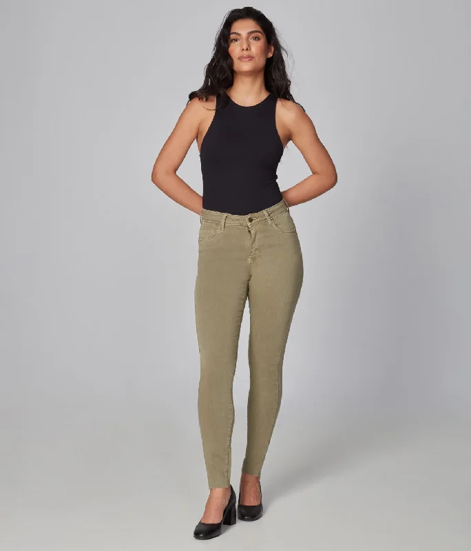ALEXA-DK  High Rise Skinny Jeans Stylish Cargo Style Jeans