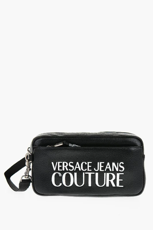 Versace JEANS COUTURE Faux Leather Necessaire with Silver-Tone Logo Unica One size Chic Rip-Detail High-Waist Jeans Versace JEANS COUTURE Faux Leather Necessaire with Silver-Tone Logo Unica One size Chic Rip-Detail High-Waist Jeans