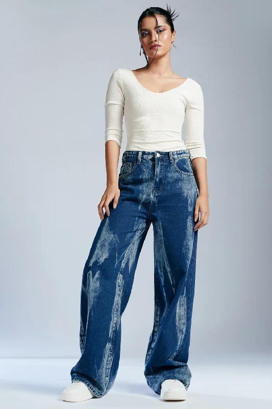 Indigo Twilight Wide Leg Jeans