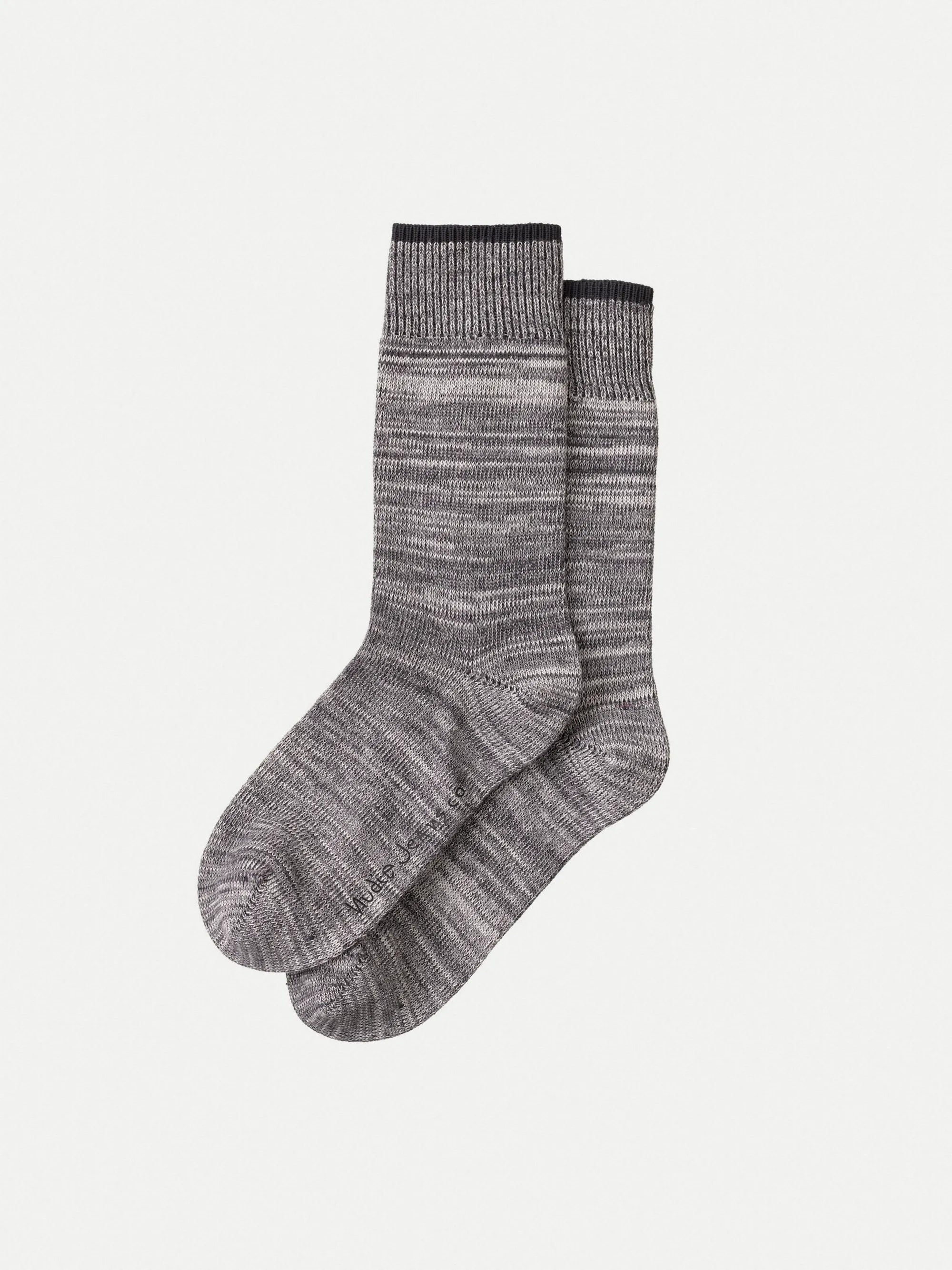 Nudie Jeans Co Rasmusson Multi Yarn Sock Dark Grey Women Chic Double Waistband Jeans Nudie Jeans Co Rasmusson Multi Yarn Sock Dark Grey Women Chic Double Waistband Jeans