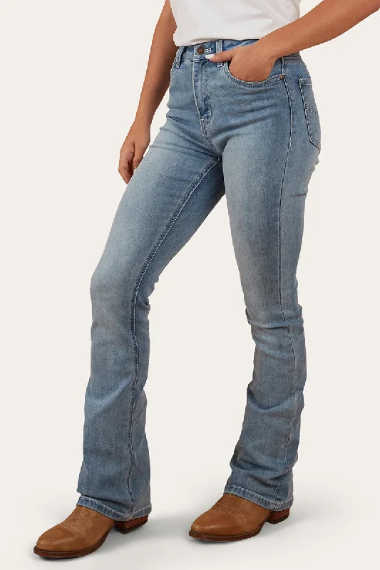 Penny Womens High-Rise Bootleg Jeans - Light Blue