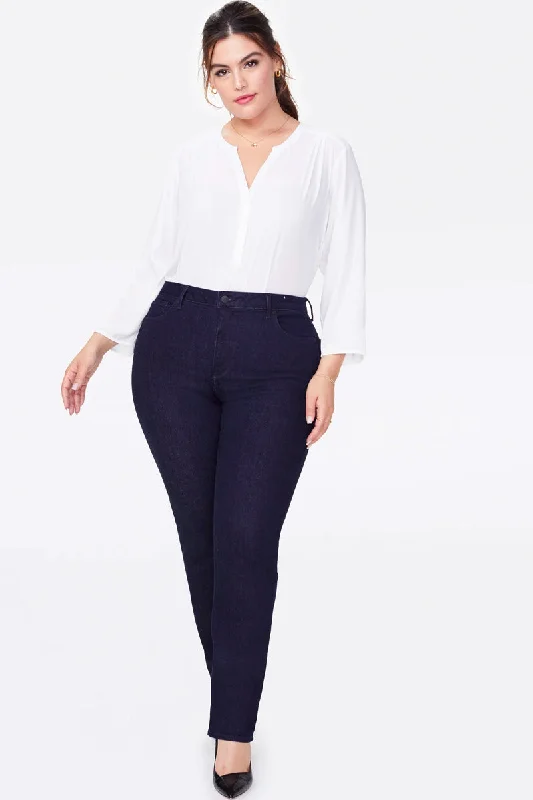Sheri Slim Jeans in Plus size - Rinse WPRISS8518 by NYDJ Casual Distressed Denim Jeans