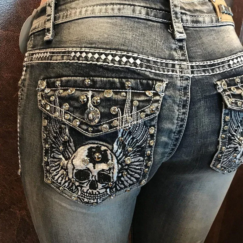 Women High Waist Jeans