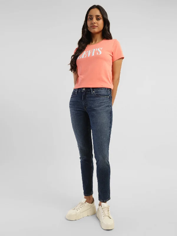Women's Mid Rise 711 Skinny Fit Jeans Comfortable Stretch Fit Jeans